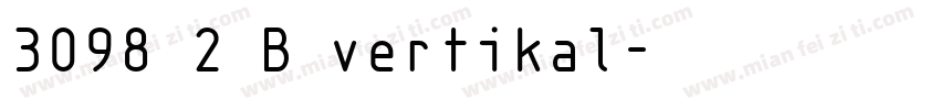3098 2 B vertikal字体转换